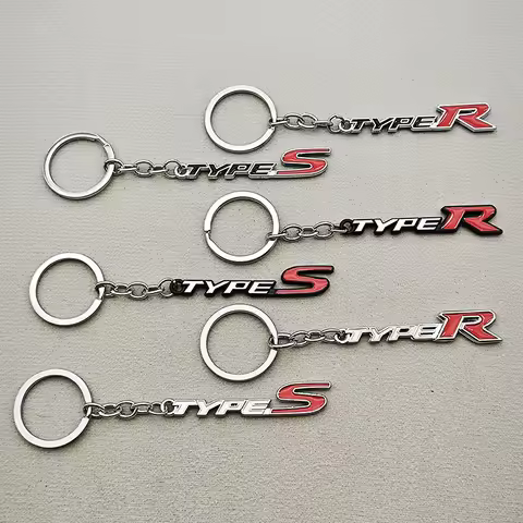 2025 Women Man Metal Key Chain Rings Car Keychain For Honda Civic Type R S Sport TypeR FK8 EP3 FN2 F