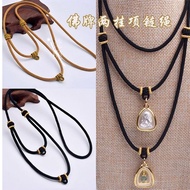 Handmade pendant rope Milan rope made of Thai Budd 手工吊坠绳米兰绳制作泰国佛牌项链挂绳佛牌链双排2挂多挂3MM BZL05