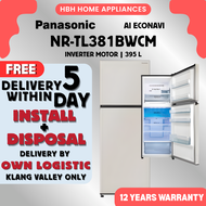 [FREE BASIC INSTALL] Panasonic NR-TL381BPKM| NR-TL381BWAM| NR-TL381BWCM Minimalist Design Smart Effi