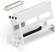 EZDIY-FAB PCIe 4.0 GPU Mount Bracket, Multi-Angle Adjustment with All White Riser Cable, Compatible 