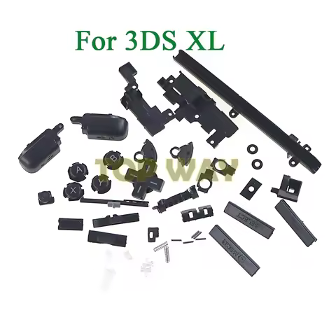 3sets For Microsoft 3DS XL Game Console Full Set Buttons Kit Replacement For 3DS LL Buttons Black Co