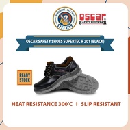 Oscar Safety Shoes Leather Original 201 Working Shoe Lelaki Kasut Kilang Kerja Kulit Steel Toe Cap A