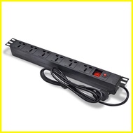 ☌ ▪ ◪ PRORACK 6 Slots Universal 19 Rack Mount PDU Power Distribution Unit (PDU)
