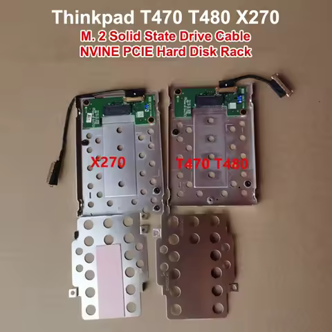 HDD Replacement Caddy for Lenovo ThinkPad T470 T480 X270, NVME M.2 PCIe SSD to 2.5" SATA Adapter.