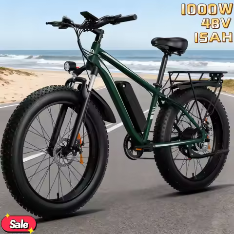 New Electric bicycle 26-inch 1000W 48V 15AH lithium battery electric bike, the first choice for smoo