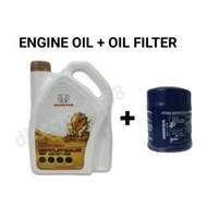 NEW PACKAGING HONDA SP 10W-30 MINERAL ENGINE OIL 10W30 4L + HONDA OIL FILTER (RANDOMLY)
