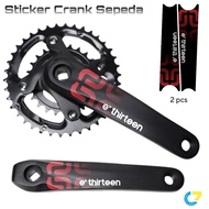 E thirteen model bicycle crang sticker - MTB bicycle crank sticker - MTB bicycle sticker