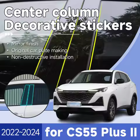 Car Center Pillar Decoration for Changan CS55 Plus II 2022 2023 2024 Nevo Q05 6pcs Pillar Post Door 