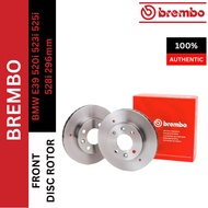 GENUINE BREMBO FRONT BRAKE DISC ROTOR BMW E39 520i 523i 525i 528i 296mm