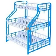 Global Eagle 3-tier plastic dish rack