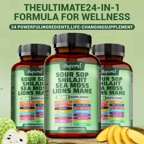 24-In-1 Soursop Supplement - Promote Digestion and Cell Health, Supports Skin, Joint and Bone Health