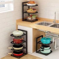 Kitchen pot rack countertop corner sink rack corner pot rack cabinet/kitchen pot Pot rack under the 