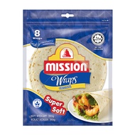 Mission Wrap Original 360g 🌯 | Roti Gulung Lembut & Sedap | Tortilla Wrap untuk Sandwich, Burrito & 