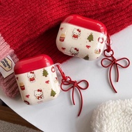 🔥พร้อมส่ง🔥Hello Kitty เคส airpods 4 เคส airpods 3 Airpods1/2/3/4/pro2 AirPods Pro2เคสแอร์พอต คิตตี้