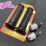 HANDGRIP VND /HANDFAT/HAND GRIP AK-888 JALU BANDUL SILVER FULL CNC for all types of motorbikes