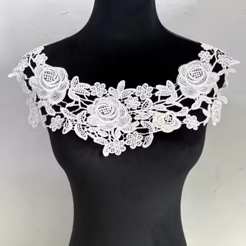 A DIY Project of a Delicate Embroidered Clothing Accessory