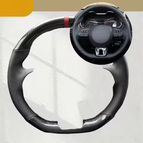 Car Steering Wheel Cover For MG ZS HS GS MG 5 6 RX5 RX8 ZST ZS EV DIY Carbon Fiber Leather Car Acces