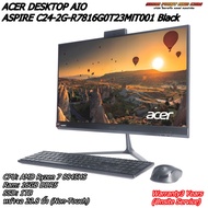 AOI ACER DESKTOP AIO ASPIRE C24-2G-CPU: AMD Ryzen 7 8845HS Ram: 16GB DDR5 SSD: 1TB หน้าจอ 23.8 นิ้ว(