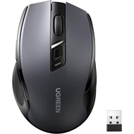 UGREEN Wireless Mouse 2.4G with USB Receiver, 5-Level 4000 DPI 6 Buttons,18 Months Battery Life Cord