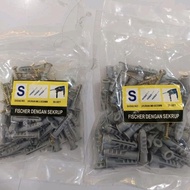 Fischer ples sekrup isi 50pc fischer s6 dan s10