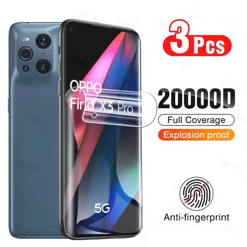 3Pcs Hydrogel Film For OPPO Reno 2 3 4 7 8 9 Pro Plus Find X3 Neo X5 Lite Pro Screen Protector For O