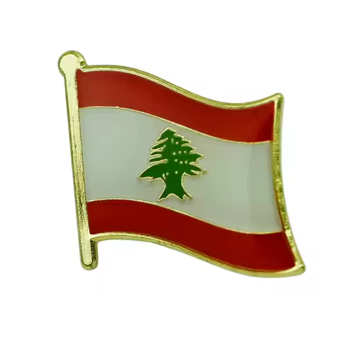 Lebanon Bahrain Qatar Congo Malawi Metal Flag Lapel Pins-Mongolia Bahrain Countries Random Badges Na