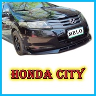 ➔ ↂ ♞Honda CITY Matte Black Car Front Bumper Lip Double Chin Splitter Diffuser Body Kit
