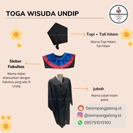 Dijual TOGA WISUDA UNDIP S1 JUBAH TOPI TALI TOPI SLEBER Limited