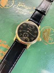 🧺洗衣街店🧺🌈🌈新貨返啦🌈🌈🖤💛萬寶龍 Montblanc 7003💛🖤💛包金款式💛❤️🖤原裝黑色面🖤❤️❤️手動上鏈機芯 36mm 淨錶💛💛連原裝包金扣 狀態一流 👍🏻👍🏻BW3121(旺角洗衣街店