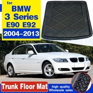 ถาดเก็บสัมภาระสำหรับ BMW 3 Series E92 E90ซาลูนซีดานรถเก๋ง2004-2013ที่รองเท้าแผ่นรองเท้าในรถท้ายรถพรม