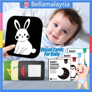 Bella Montessori Baby Flash Card Colorful Tracking Baby Vision Stimulus Card High Contrast Flashcard