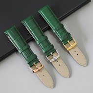 4/8✈Genuine leather watch strap for Rolex ROLEX Ghost King Submariner Green Glass Green Water Ghost 116610 Male 20MM