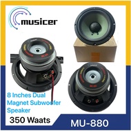 MUSICER MU-880 8 Inches 350W Double Magnet Jackhammer Alloy Type Instrumental Subwoofer Speaker