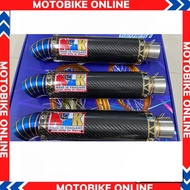 NLK exhaust cans in Thai carbon color, Super sharp product, fits many car models