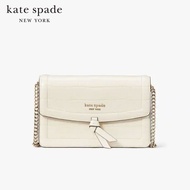 KATE SPADE NEW YORK KNOTT CROC EMBOSSED FLAP CROSSBODY KD801 กระเป๋าสะพายข้าง