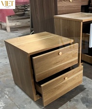 Tủ đầu giường gỗTap đầu giường phủ Melamine 2 Ngăn Kéo