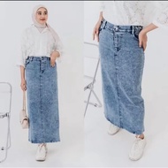 Theana SKIRT THEANA ROK JEANS BELAH/ROK SPAN JEANS/HIGHWAIST ROK JEANS SKIRT KOREAN STYLIS