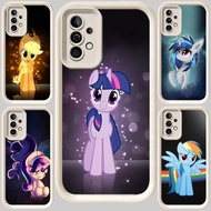 M-43 My Little Pony Rainbow White Casing for Samsung A25 A55 A24 A36 A54 A15 S25 Ultra A14 A16 A04s 