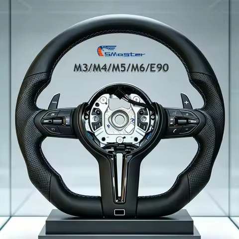 for BMW F30 F31 F33 F34 F36 F10 F02 F12 F20 F15 F16 F22 F25 E70 E71 E90 Modify Flat Bottom Leather M