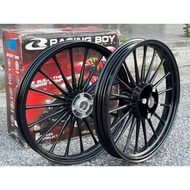 RACING BOY LIMITED STOCK Y125Z LC135 5S SP188 SPORT RIM  CHROME BLACK RCB Front-1.60x17 Rear-1.85x17