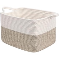 Goodpick Cube Storage Bins - Towel, Book, Cloth, Shoes, Closet Shelf Woven Baskets for Office, Baby 