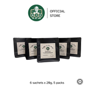 Sin Bee King Traditional Kopi-O Hainan Coffee-O (No Sugar added) 5 Small Pack (20gx6 filter bags)