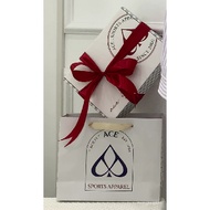 Ace Apparel packaging (Including box & bag + bow + 2 Ace stickers)