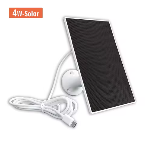 White 4W Solar IP WIFI Camera Outdoor Waterproof Security with 4G Sim Card Battery USB 6V Solar Pane