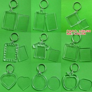 Xinchuangdi Acrylic Keychain Photo Frame Keychain Keychain Chain Blank Transparent Photo Frame Photo