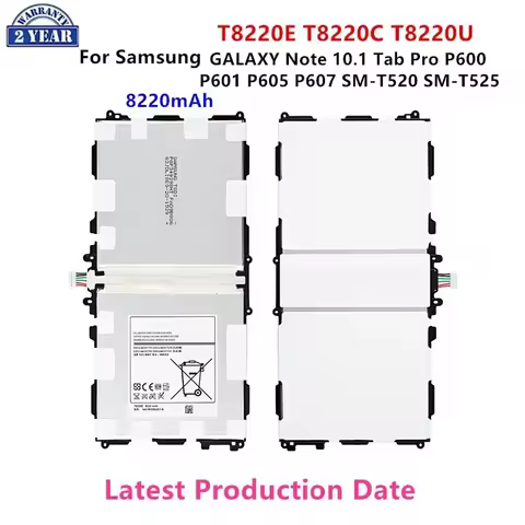 Brand New Tablet T8220E T8220C/U Battery 8220mAh For Samsung Galaxy Note 10.1 Tab Pro P600 P601 P605