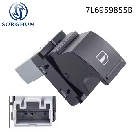 Sorghum 7L6959855B 1K0959855 Window Power Switch Button For VW Golf MK5 6 Passat B5 Jetta B6 Amarok 