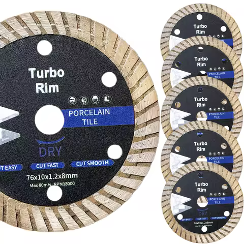 76mm Diamond Cutting Tile Disc Ceramic Turbo Saw Blade 3inch Superthin Porcelain Mini Cutter Disc Bo