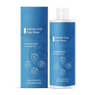 Salicylic Acid Gentle Glow Face Wash – With Peppermint & Vitamin E, Deep Cleansing to Help Refine Po