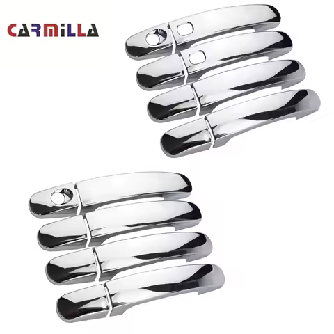 Carmilla 8Pcs ABS Chrome Car Door Handle Protection Cover Doors Trim for Ford Focus 2 3 4 MK2 MK3 MK
